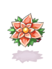 キュートな花飾り
